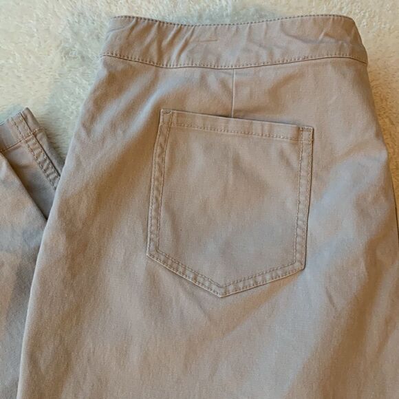 Eileen Fisher High Rise Khaki Wide Leg Dress Pant Trouser, Size Large - Picture 6 of 10